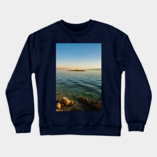 San Marino Island in Novi Vinodolski, Croatia Crewneck Sweatshirt